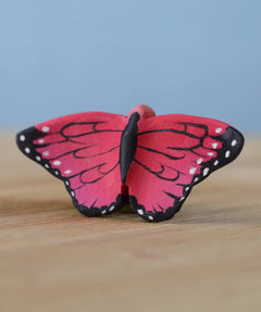 Bumbu Toys Wooden Butterfly in Pink.