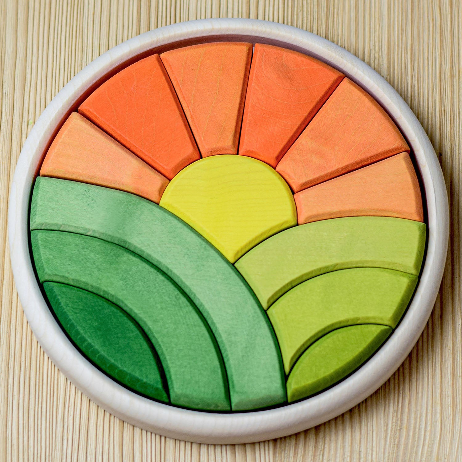 Handmade wooden puzzle on sale