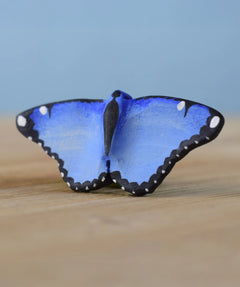Bumbu Toys Wooden Butterfly in Blue.