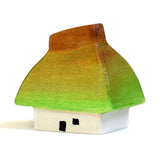 Bumbu eco-friendly plastic free handmade wooden miniature doll house toy on a white background
