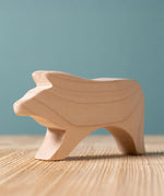 A Bumbu Toys Pig Paint Your Own wooden figure. This DIY wooden toy is part of a range of paint your own figures here at Babipur. 
