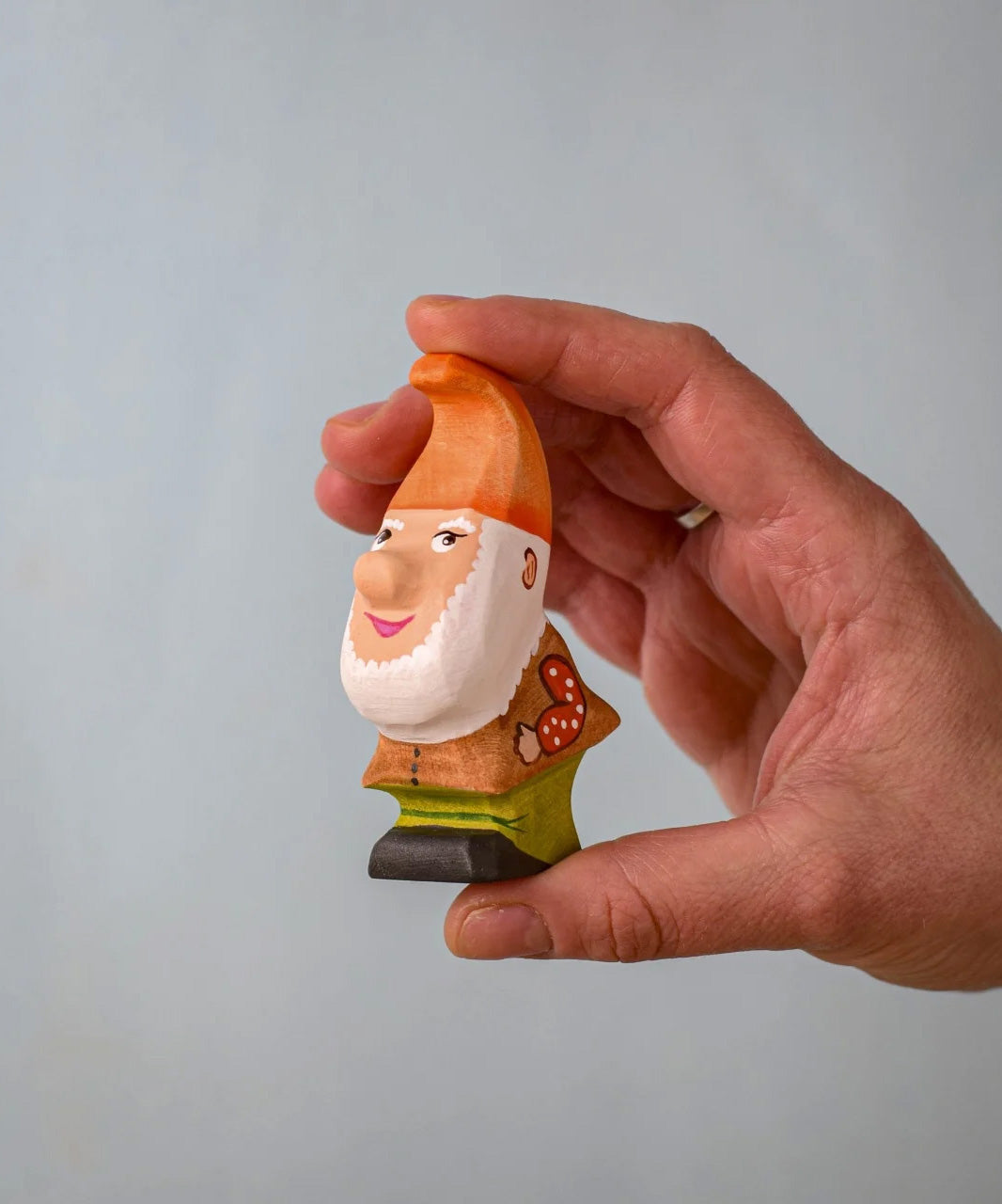 The Bumbu Toys Grumble Dwarf shown in a person's hand. 