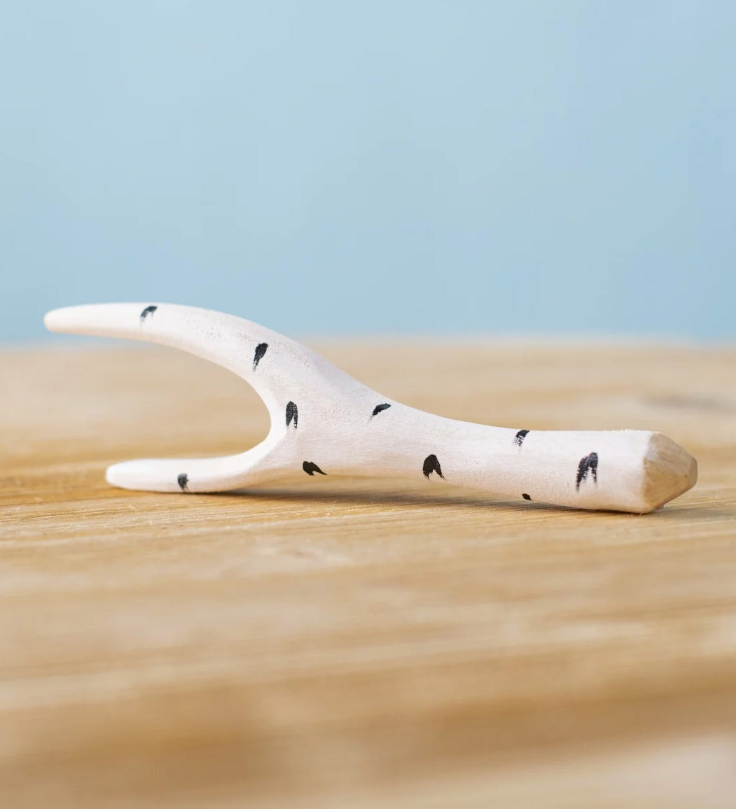 Bumbu wooden birch branch figure, perfect for small world setups. 