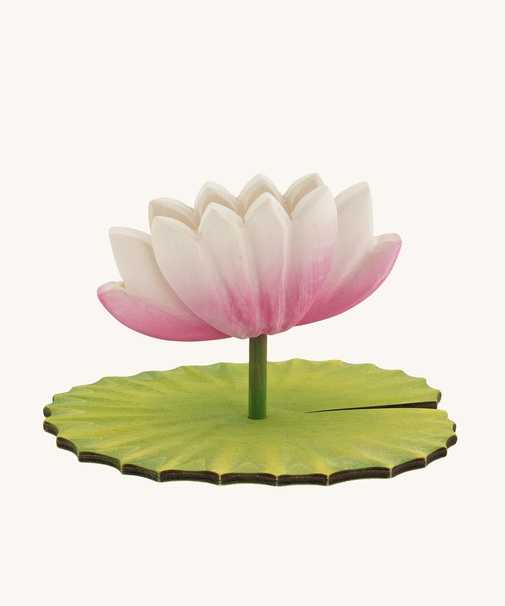  surrounded by small lotus flowers on a blue background