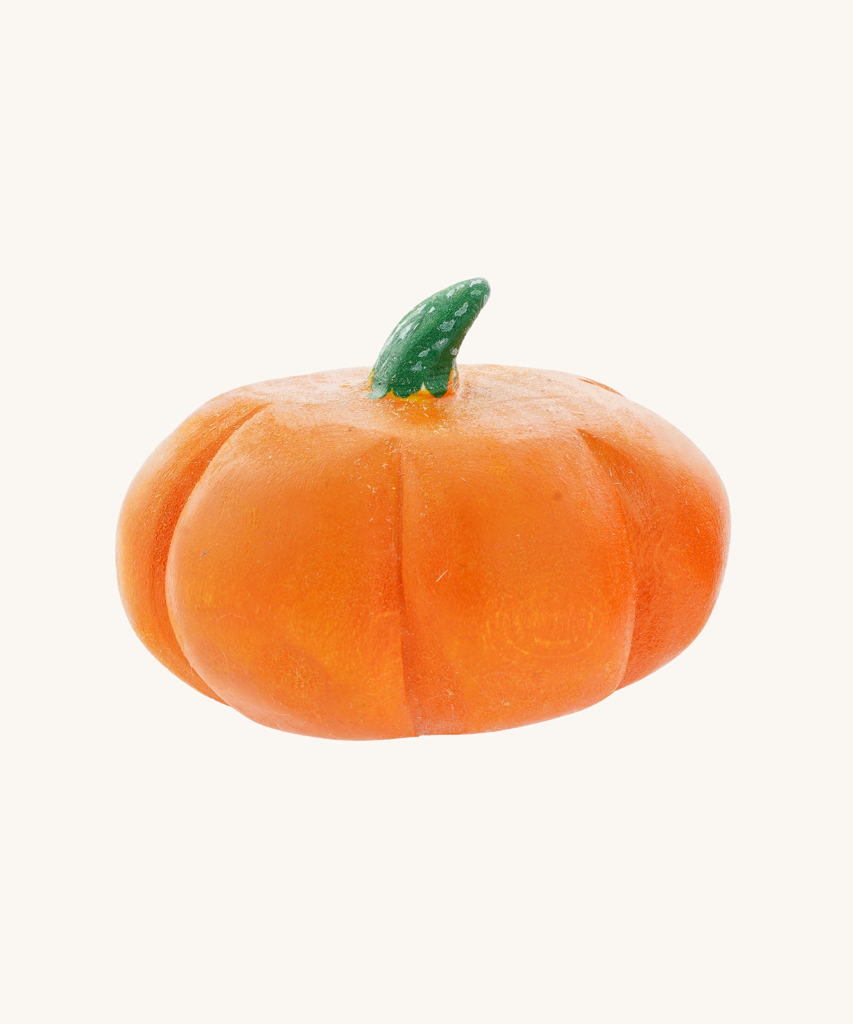 A large Bumbu hand carved wooden pumpkin toy. These expertly hand crafted items are part of a large range of wooden toys available here at Babipur. 