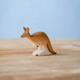 Bumbu Toys handmade wooden Young Kangaroo figure.