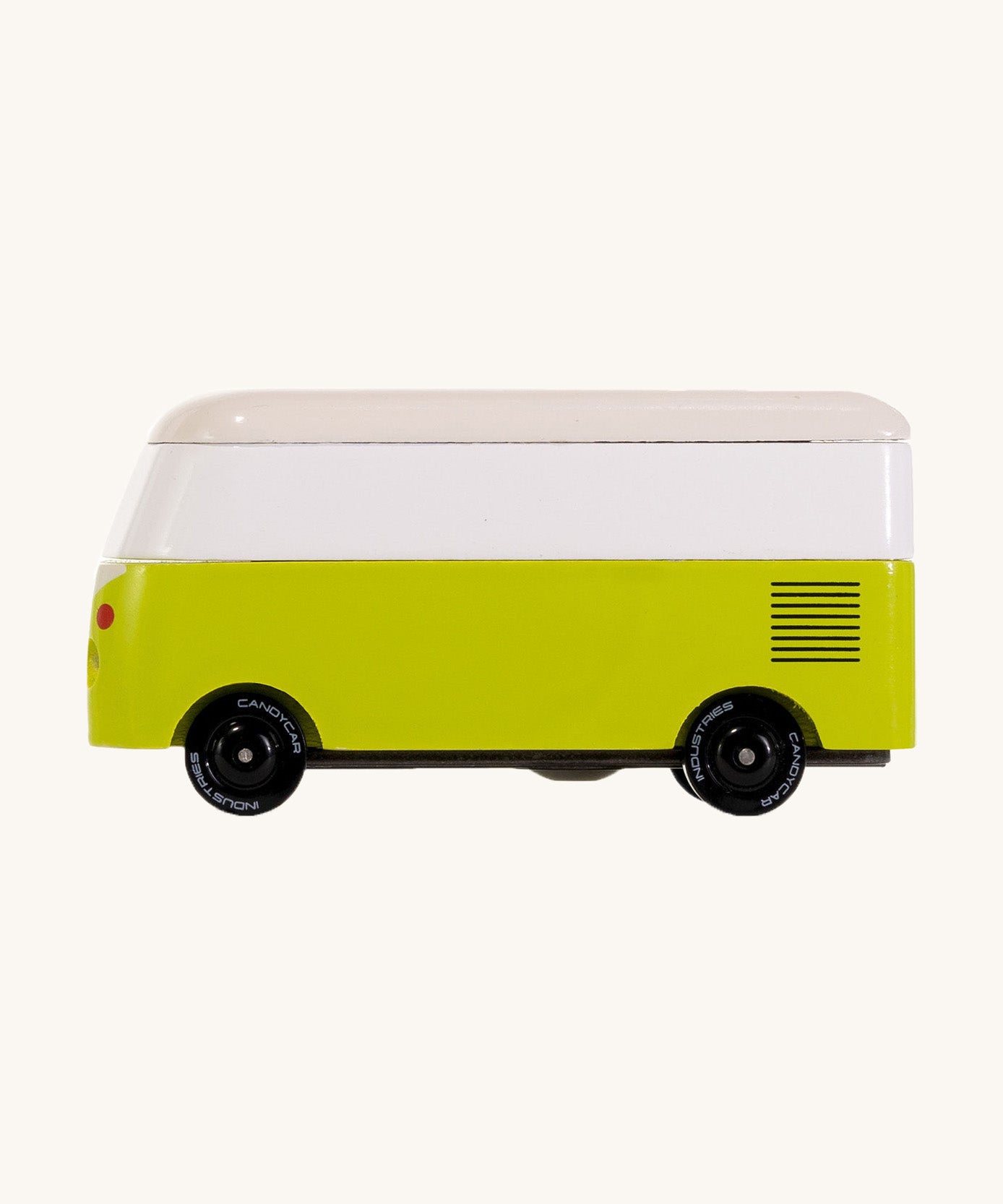 CandyLab green VW T1 Campervan - side view.