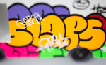 A close up of the details on the side of the Candylab Candyvan Graffiti Van Redux 