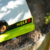 Close up of the spare tyre on the candylab childrens solid wooden car toy
