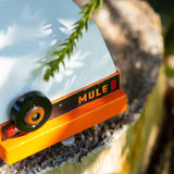 Close up of the spare tyre on the Candylab rio grande mule car toy