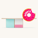 Candylab Donut Roadside Food Shack on a plain background. 
