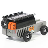 a 4x4 off-roader wooden car toy