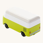 CandyLab green VW T1 Campervan - back view.
