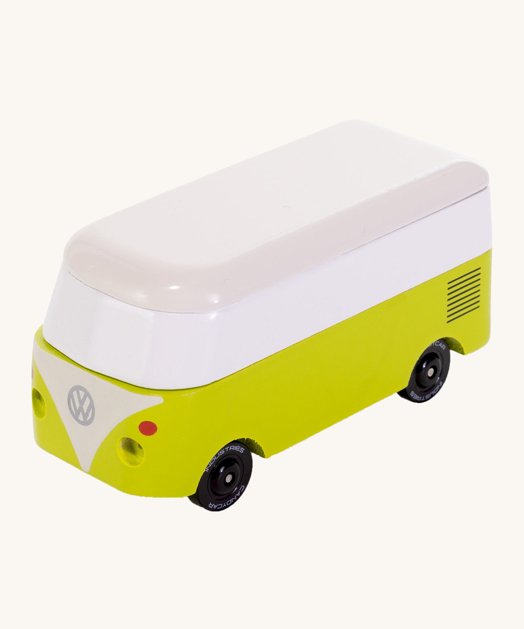 CandyLab green VW T1 Campervan - front view.