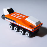 An orange coloured vehicle from the Candylab M.A.R.G.E Dark Depths Set