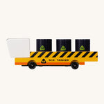 CandyLab yellow and black M.R M.A.R.G.E Tanker side detail view.