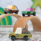 Candylab wooden diecast off road toy vehicles including mud coyote, sand kat and Dundee 