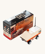CandyLab cream orange and red Rover space vehicle with the number 56 on the side and a black antenna - with original cardboard packaging.