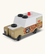 Candylab wooden diecast safari Gira drifter adventure toy truck in light brown  with decals