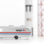 Candylab collectable NASA toy van on a white background