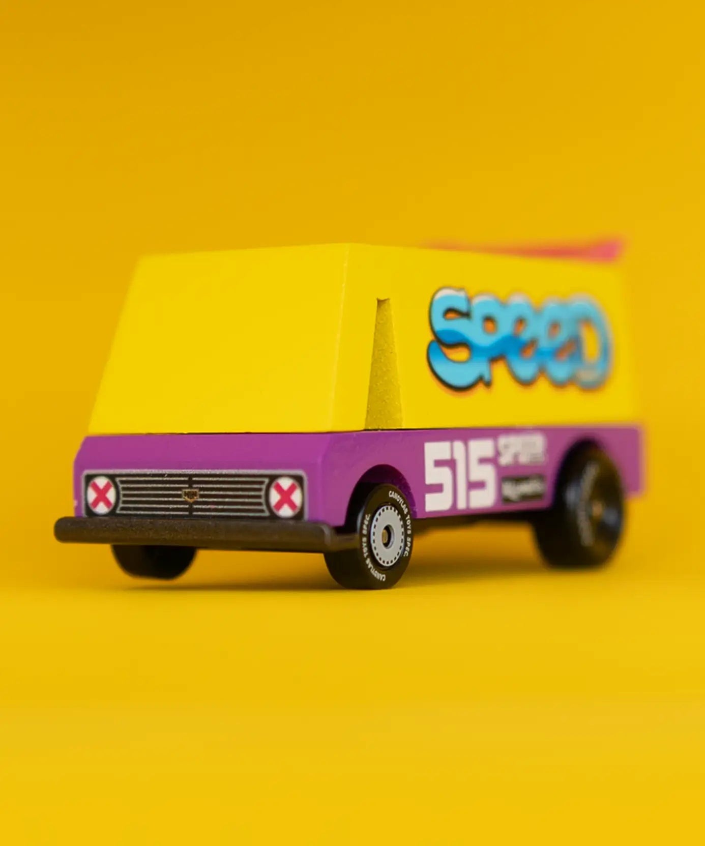 Candylab wooden diecast speed vandal toy van with retro decals