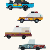 Candylab rust patrol toon cars. A 4 pack of sturdy wooden diecast cars with colourful designs