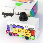 Candylab Candyvan Graffiti Van Redux pictured on a plain background with the packaging in the background