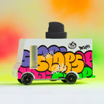 Candylab Candyvan Graffiti Van Redux pictured on a neon multi coloured background 