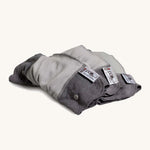 The Close Parent Pop-in night time bamboo nappy booster - grey reusable nappy insert for leak prevention.