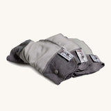 The Close Parent Pop-in night time bamboo nappy booster - grey reusable nappy insert for leak prevention.