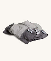 The Close Parent Pop-in night time bamboo nappy booster - grey reusable nappy insert for leak prevention.