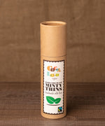 Cocoa Loco Dark Chocolate Minty Thins 170g. These chocolate thins are Fairtrade, organic and UPF free.