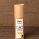 Cocoa Loco Milk Chocolate & Orange Thins 170g. These chocolate thins are Fairtrade, organic and UPF free.