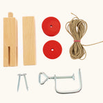 with the Kraul Corner Taking Support attached to a wooden plank.