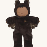 Olli Ella Ozzy Bat Cozy Dinkum Doll. This umber dark brown coloured soft toy is part of Olli Ella's Halloween collection available here at Babipur. 