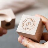 showing the Cuboro logo engraved on the side