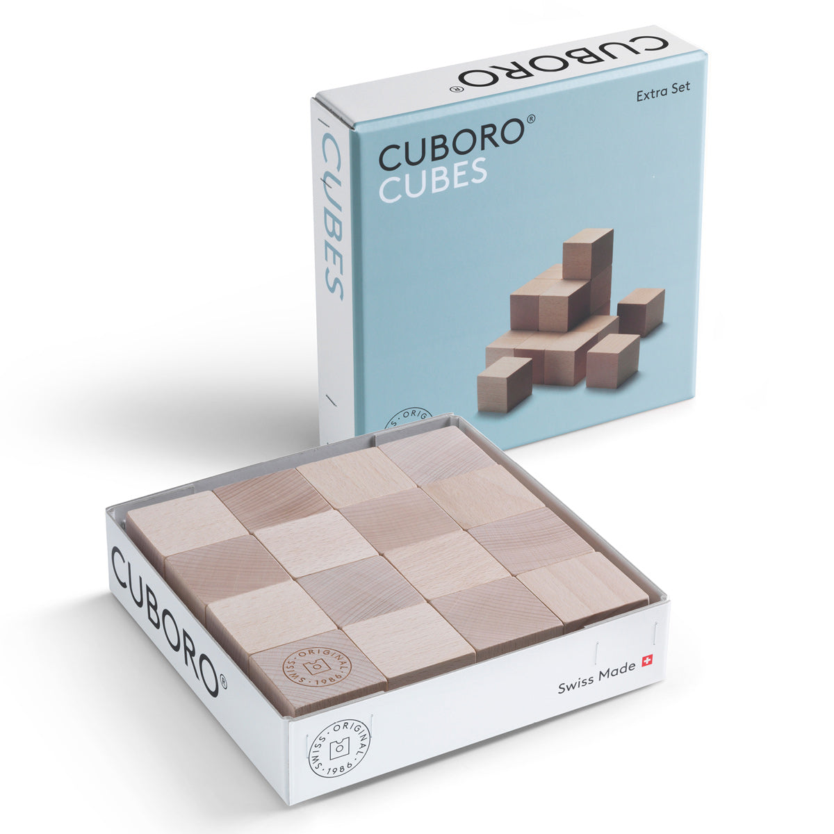 Cuboro Stacking Wooden Cubes - 16 Pieces – Babipur