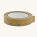 A roll of Babipur eco paper craft tape in brown with a daffodils design.