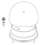 Infographic showing how to remove the diffuser lid.