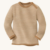 Disana Merino Wool Melange Jumper - Caramel / Natural
