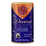 Divine salted caramel hot chocolate tub