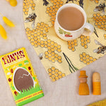 citrus and cultivation tea towels hanging from an over handle