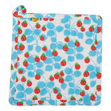 Duns Pot Holder - Wild Strawberries Blue