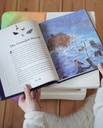 Dwarfs, gnomes and fairy folk children's hardback book by Daniela Drescher opened.