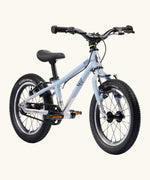 Early Rider belter 14 inch kids bicycle in arctic blue with a brushed aluminium bottom half. Features a belt drive chain and chunky wheels