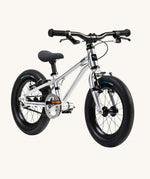 The Early Rider Belter 14" Kids Pedal Bike for 3-5 Years in brushed aluminium. Babipur are official stockists of Early Rider. 