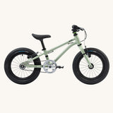 The Early Rider Belter 14" Kids Pedal Bike for 3-5 Years in sage green. Babipur are official stockists of Early Rider. 