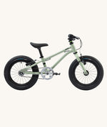The Early Rider Belter 14" Kids Pedal Bike for 3-5 Years in sage green. Babipur are official stockists of Early Rider. 