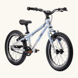 Early Rider belter 16 inch kids bicycle in arctic blue with a brushed aluminium bottom half. Features a belt drive chain and chunky wheels