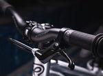 close up of knobbly tyres